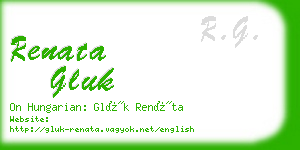 renata gluk business card